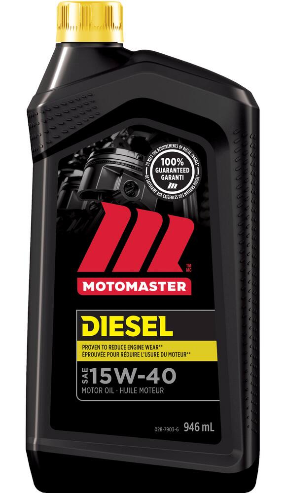 MotoMaster 15W40 Conventional Diesel Engine/Motor Oil, Assorted Size