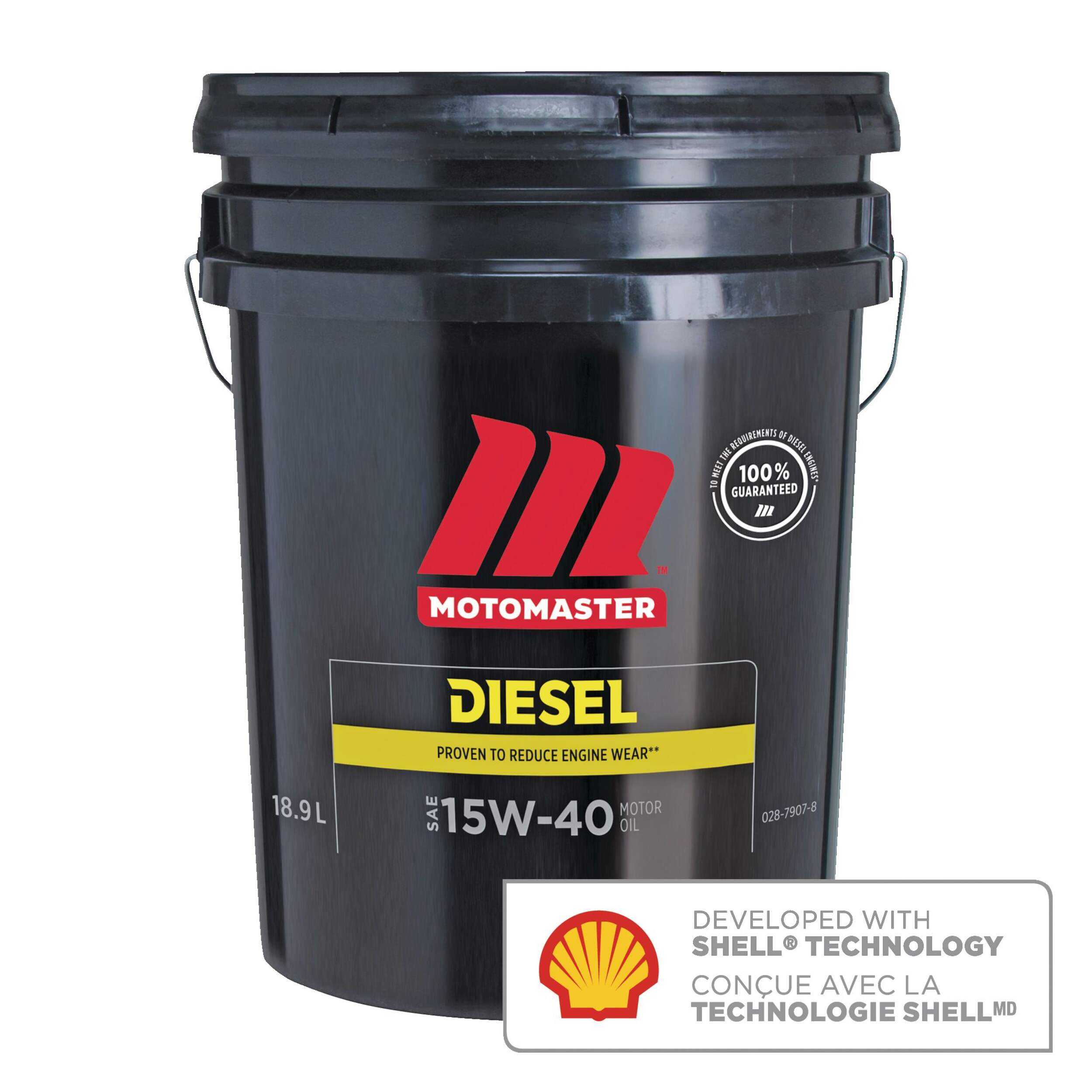 Huile à moteur diesel classique MotoMaster 15W-40, 18,9 L Front_Flat