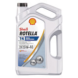 Shell Rotella T4 Triple Protection® 15W40 Heavy-Duty Conventional Diesel Engine/Motor Oil, 5-L Front_Flat