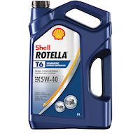 Shell Rotella T6 5W40 Synthetic Diesel Motor Oil, 5-L Front_Flat