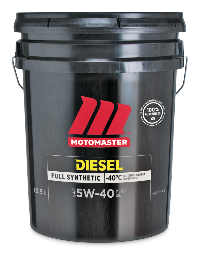 MotoMaster 5W40 Synthetic Diesel Engine/Motor Oil, 18.9L Canadian Tire