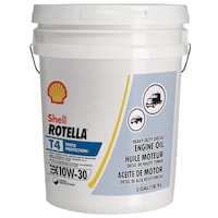 Shell Rotella® T4 10W30 Diesel Engine Oil, 18.9-L Front_Flat