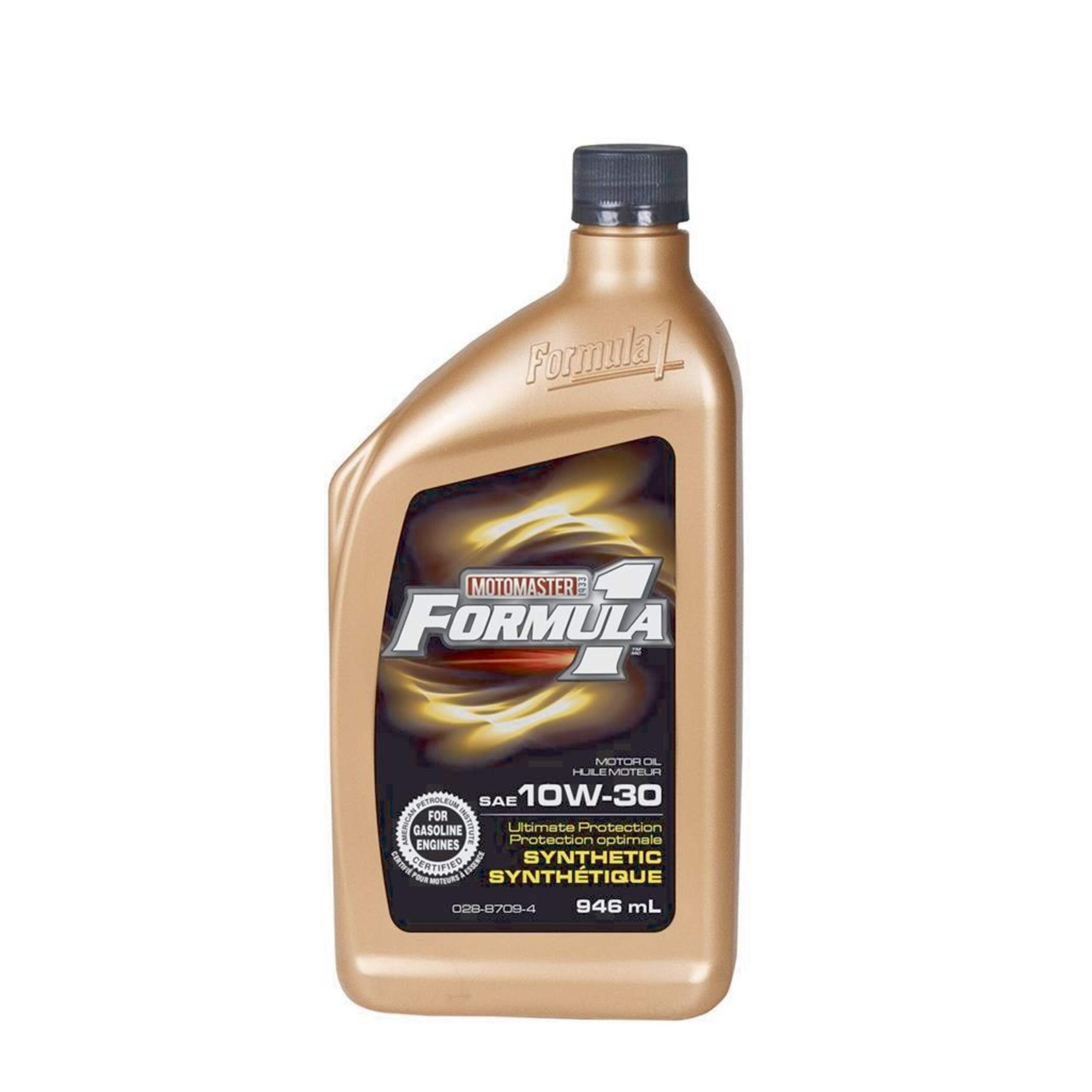 MotoMaster 10W30 Synthetic Engine Oil, 946-mL Front_Flat