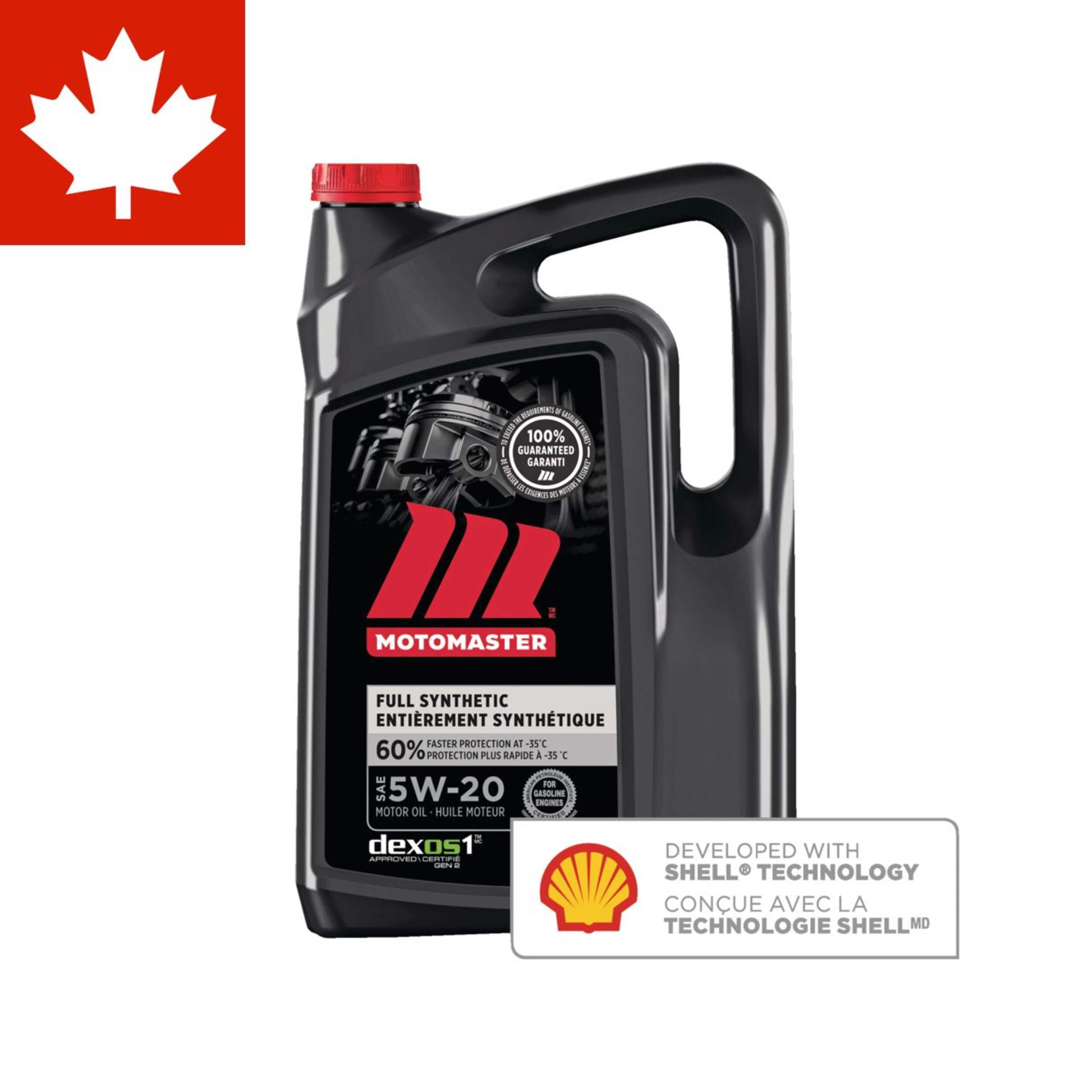 MotoMaster 5W20 Synthetic Engine/Motor Oil, 5-L Front_Flat