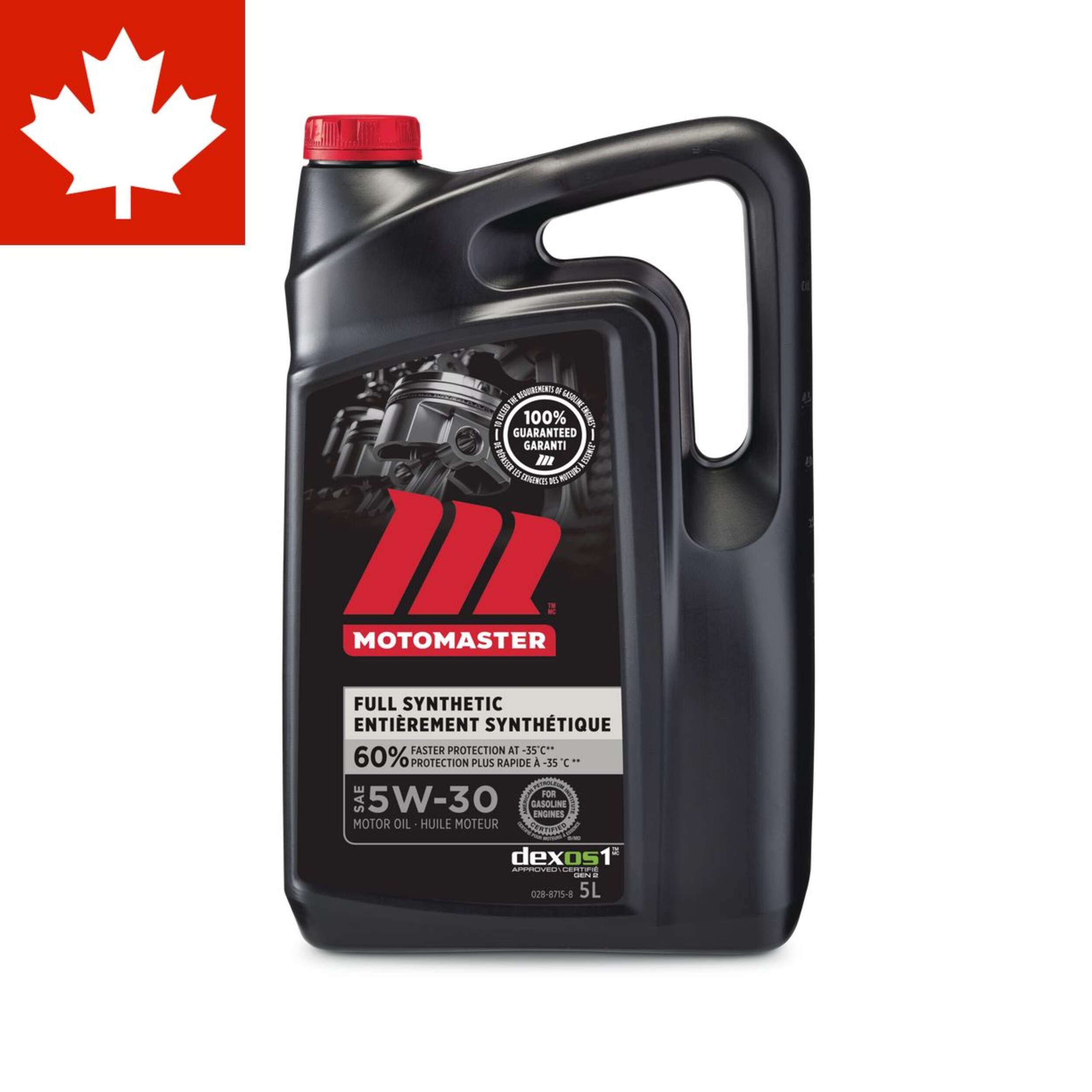 MotoMaster 5W30 Synthetic Engine/Motor Oil, 5-L Front_Flat