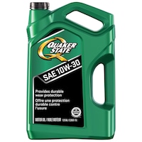Huile moteur semi-synthétique Quaker State 10W30, bidon de 5 L Front_Flat