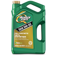 Quaker State Full Synthetic 5W30 Engine/Motor Oil, 5-L Front_Flat