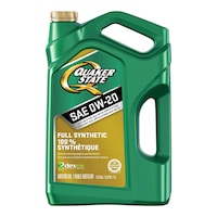 Quaker State Full Synthetic 0W20 Engine/Motor Oil, 5-L Front_Flat