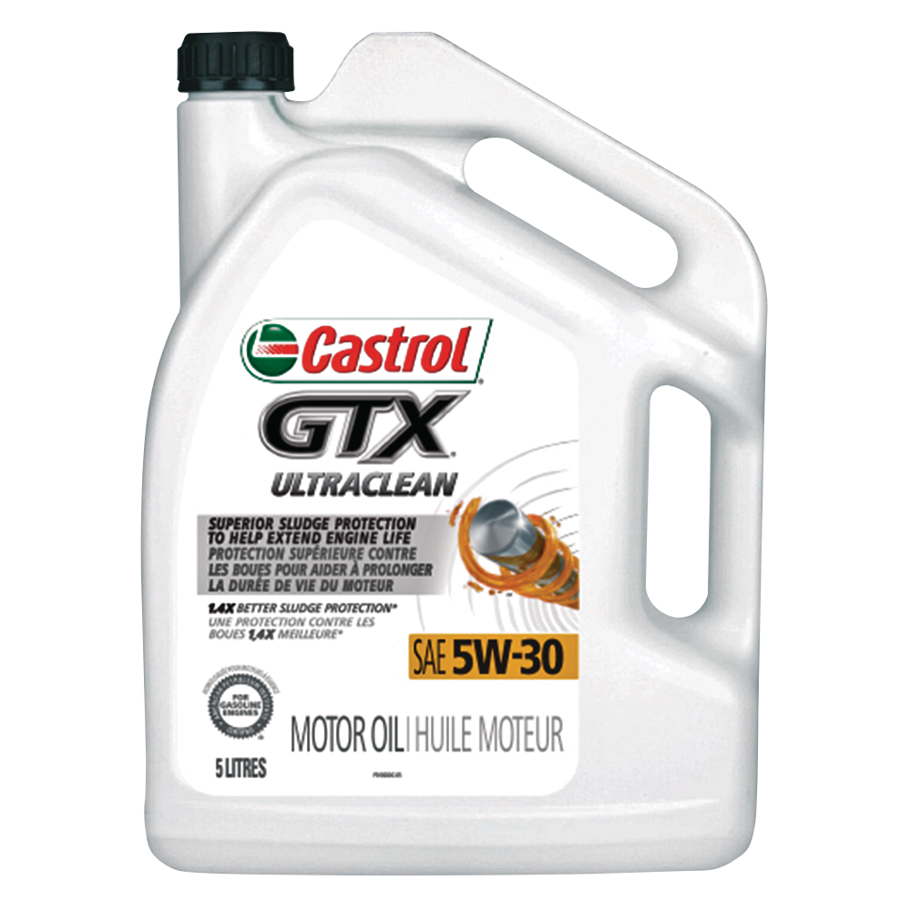 Castrol GTX ULTRACLEAN 5W30 Conventional Engine/Motor Oil, 5-L