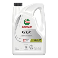 Castrol GTX 10W30 Conventional Engine/Motor Oil, 5-L Front_Flat