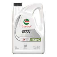 Castrol GTX 10W40 Conventional Engine/Motor Oil, 5-L Front_Flat