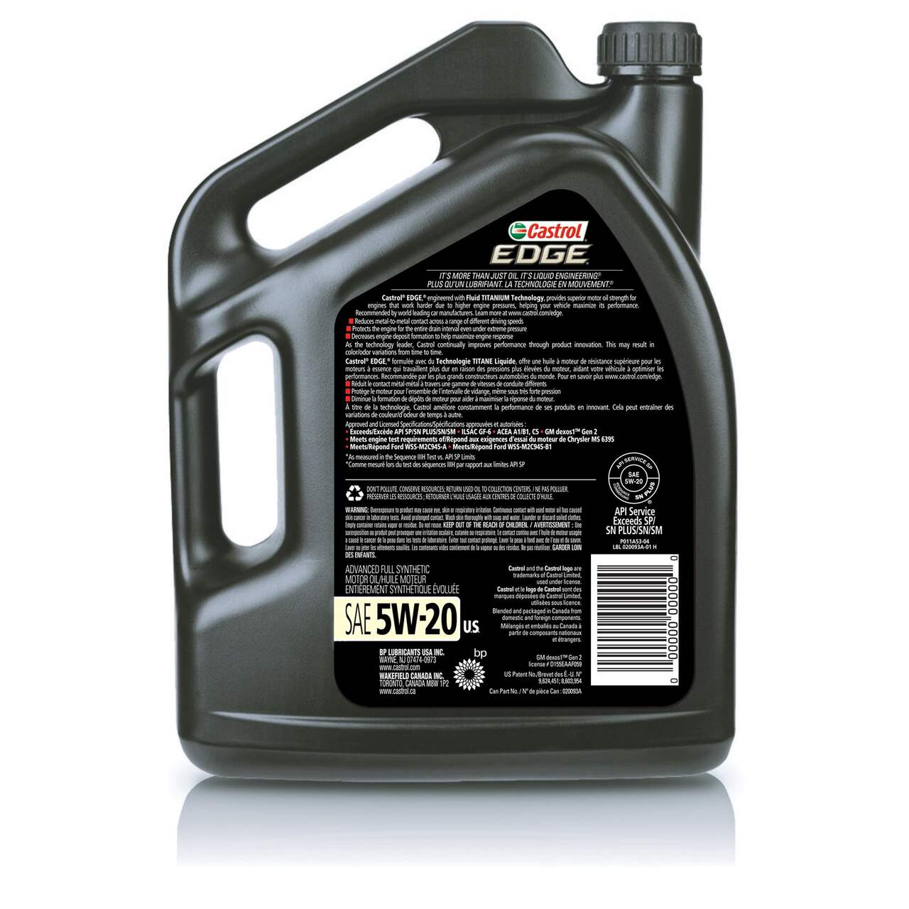 Castrol Edge Titanium 5w30 LL (Long Life) - Huile moteur - 2x 1L