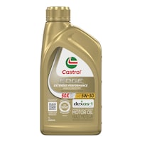 Huile à moteur synthétique Castrol EDGE, performance prolongée, 5W-30, 1 L Front_Flat