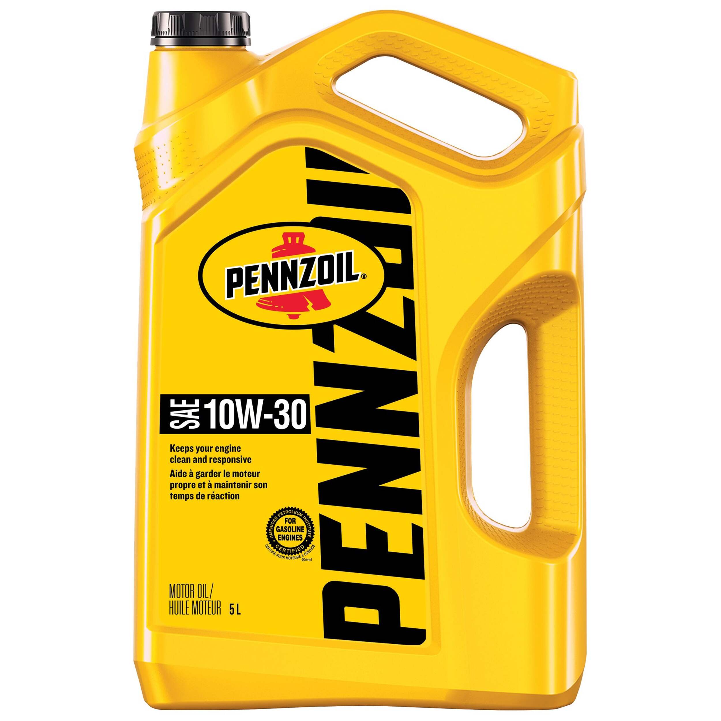 Huile moteur Pennzoil 10W30, bidon de 5 L Front_Flat