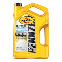 Pennzoil Platinum 5W30 Synthetic Engine/Motor Oil, 5-L Front_Flat