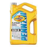 Pennzoil Platinum Euro L 5W30 Synthetic Engine/Motor Oil, 5-L Front_Flat