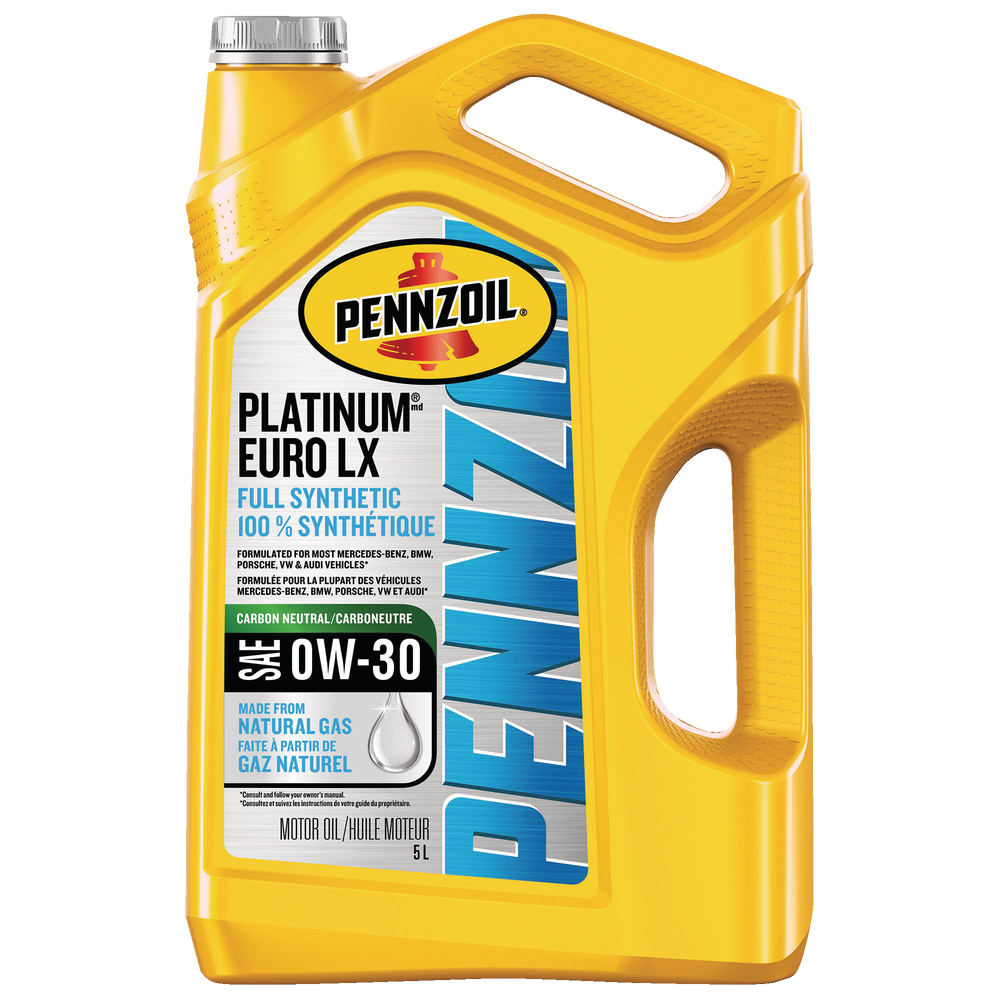 Platinum Euro LX 0W30 Synthetic Engine/Motor Oil, 5-L Pennzoil