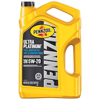 Pennzoil Ultra Platinum 5W20 Synthetic Engine/Motor Oil, 5-L Front_Flat