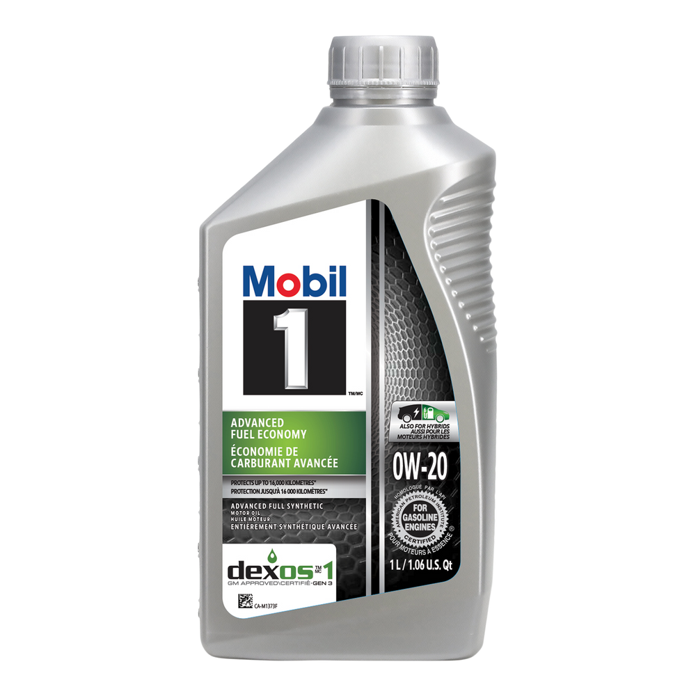 Mobil 1™ Advanced Fuel Economy 0W20 Synthetic Engine/Motor Oil, 1-L