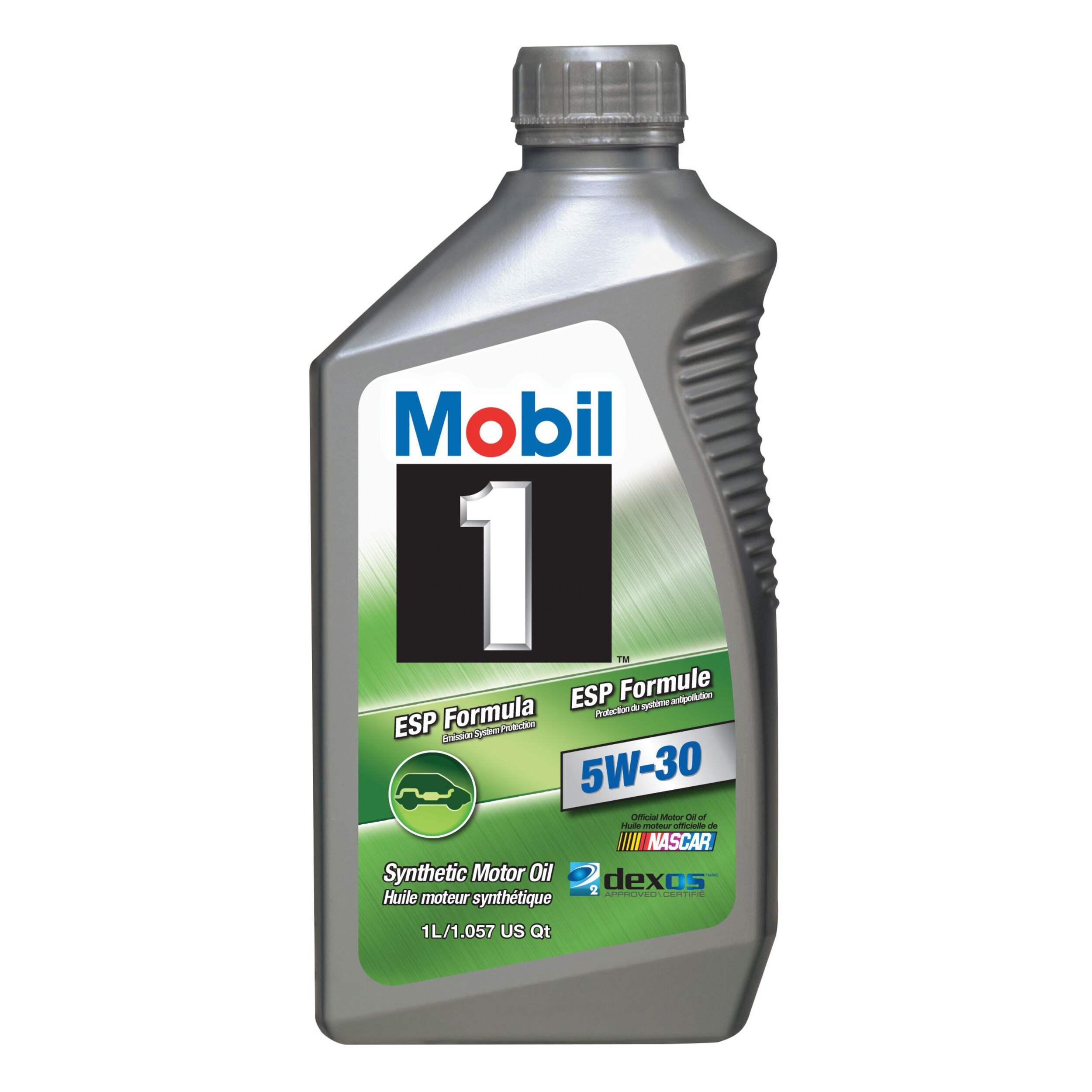 Mobil 1™ ESP Emission System Protection 5W30 Synthetic Engine/Motor Oil, 946-mL Front_Flat