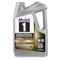 Mobil 1™ Extended Performance High Mileage 5W30 Synthetic Engine/Motor Oil, 4.73-L Front_Flat