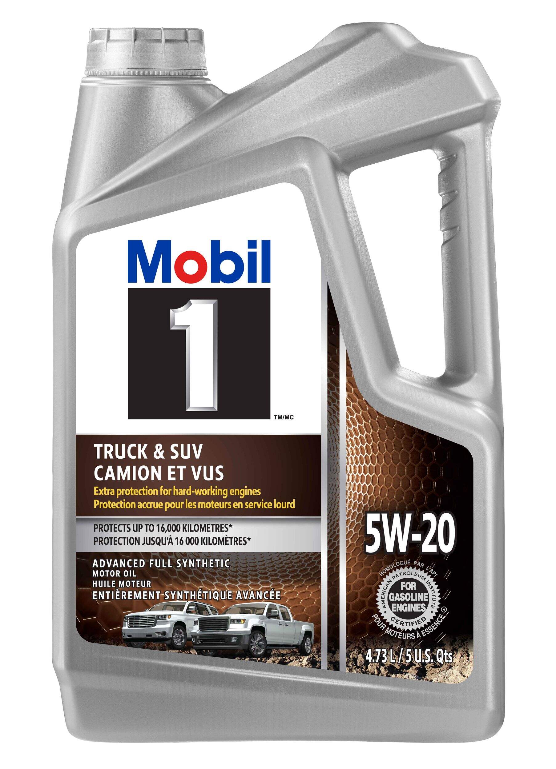 Mobil 1™ Truck & SUV 5W20 Synthetic Engine/Motor Oil, 4.73-L Front_Flat