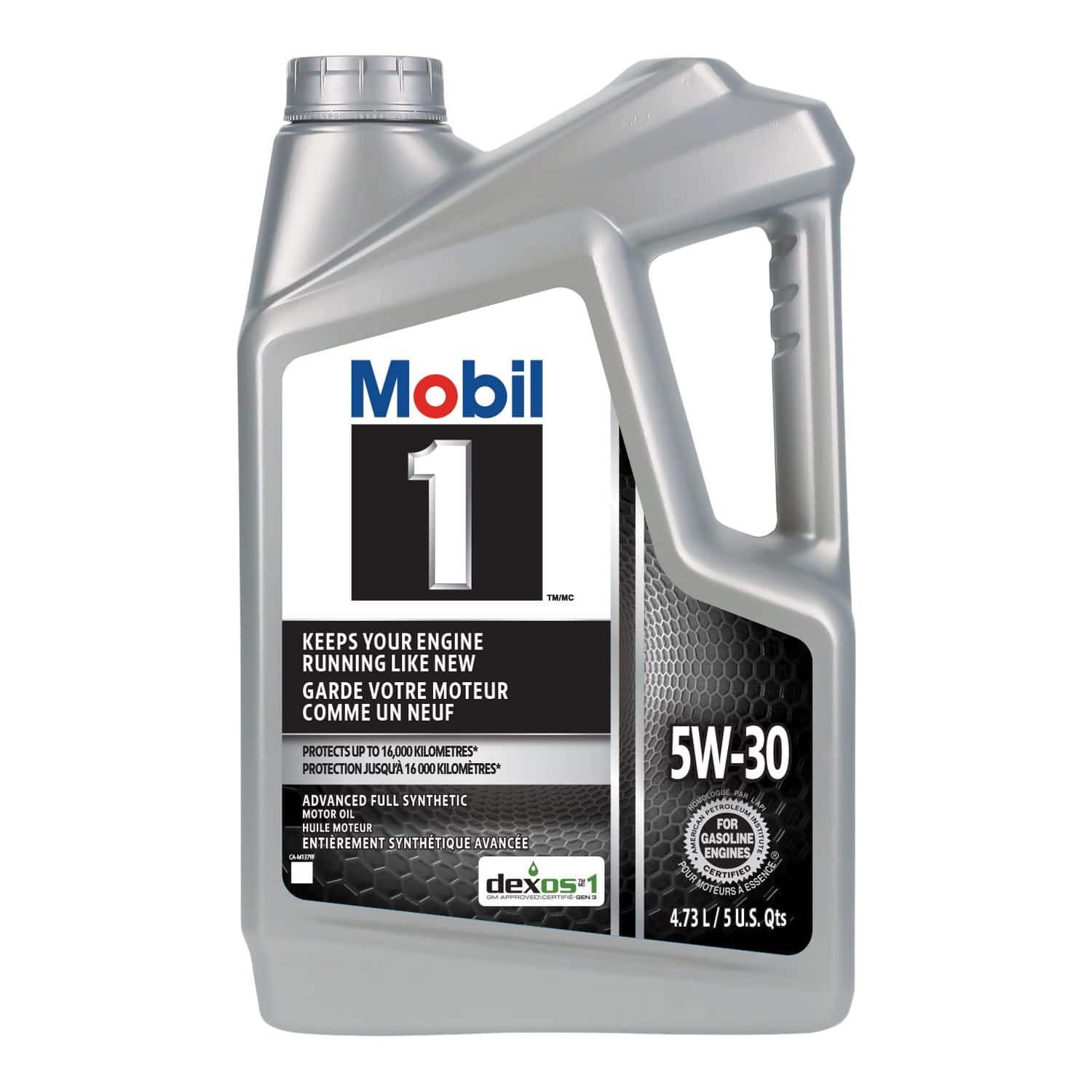 Mobil 1™ 5W30 Synthetic Engine/Motor Oil, 4.73-L