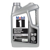 Mobil 1™ 5W30 Synthetic Engine/Motor Oil, 4.73-L Front_Flat