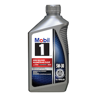 Mobil 1™ High Mileage 5W30 Synthetic Engine/Motor Oil, 1-L Front_Flat
