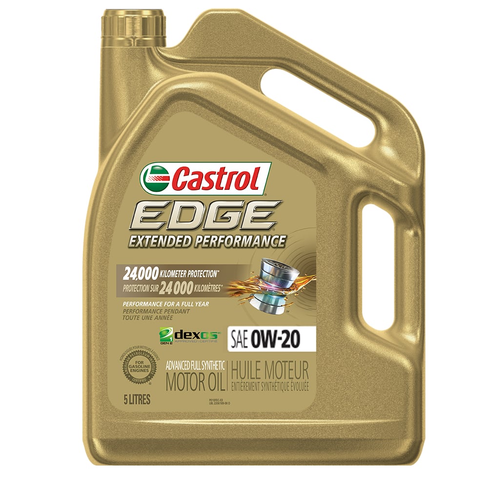 Castrol EDGE 0W20 Extended Performance Synthetic Engine Oil, 5L