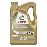 Castrol EDGE Extended Performance 5W20 Synthetic Engine/Motor Oil, 5-L Front_Flat
