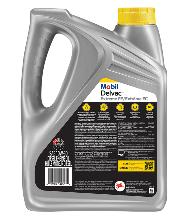 Mobil Delvac™ Extreme FE 10W30 Synthetic Diesel Engine/Motor Oil, 3.87