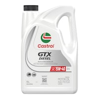 Castrol GTX 15W40 Diesel Engine/Motor Oil, 5-L Front_Flat