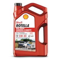 Shell Rotella Gas Truck 5W30 Synthetic Engine/Motor Oil, 5-L Front_Flat
