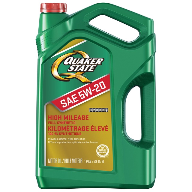 Quaker State High Mileage 5W20 Synthetic Engine/Motor Oil, 5L