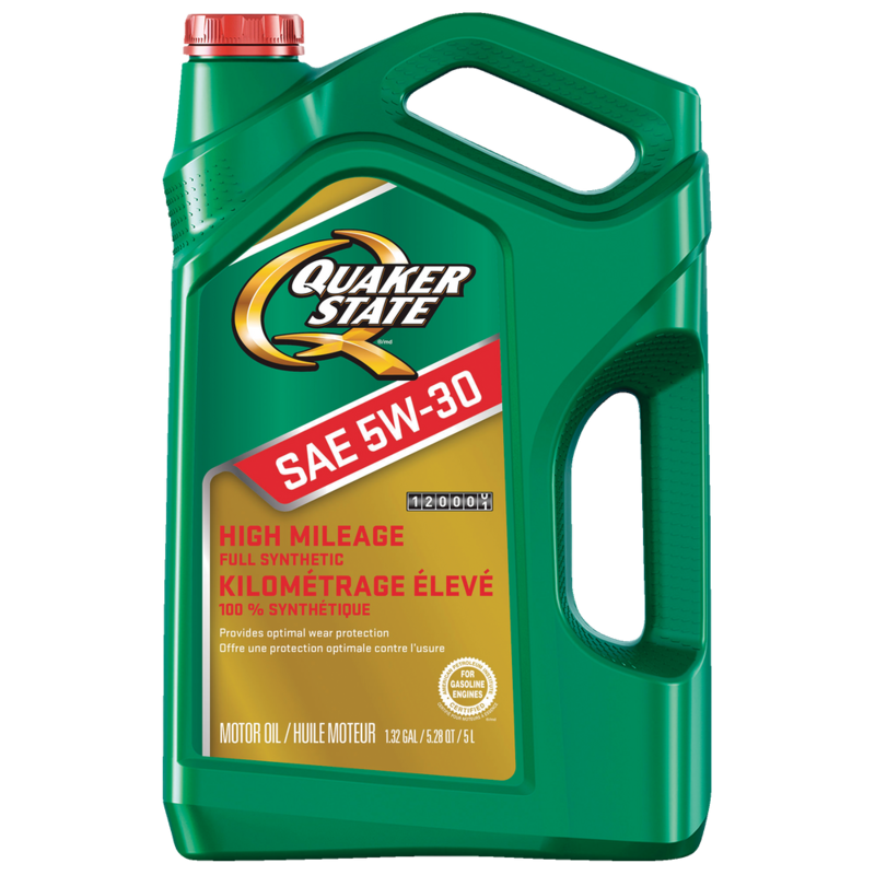Quaker State High Mileage 5W30 Synthetic Engine/Motor Oil, 5L