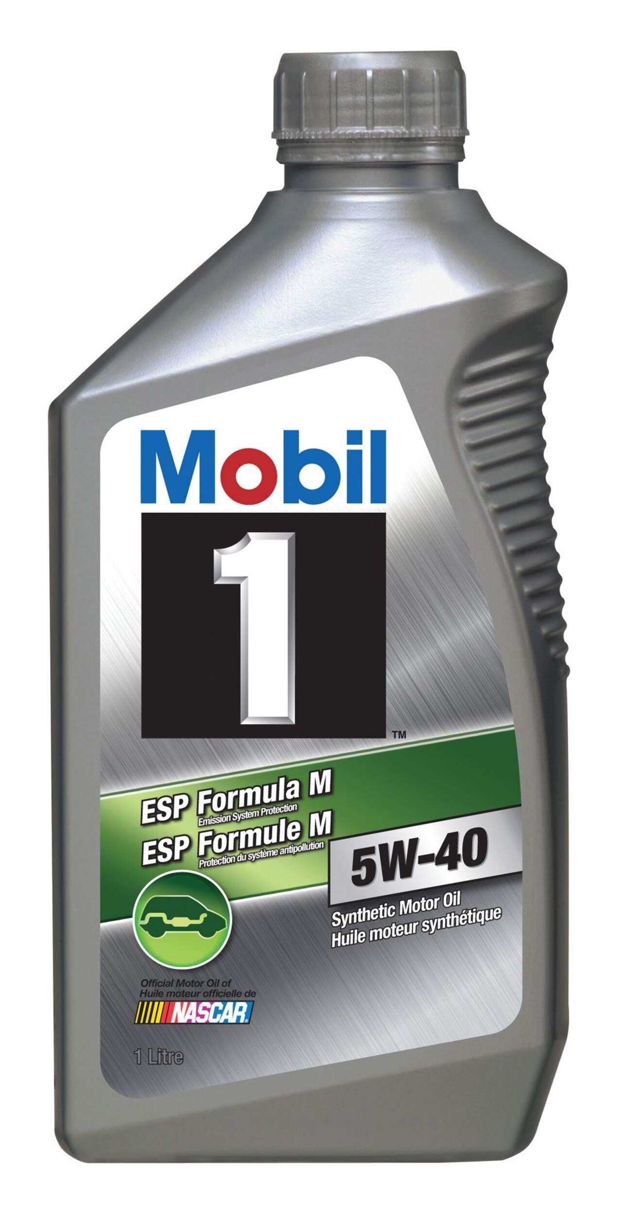 Mobil 1 EURO 5W40 Synthetic Engine Oil, 1-L Front_Flat