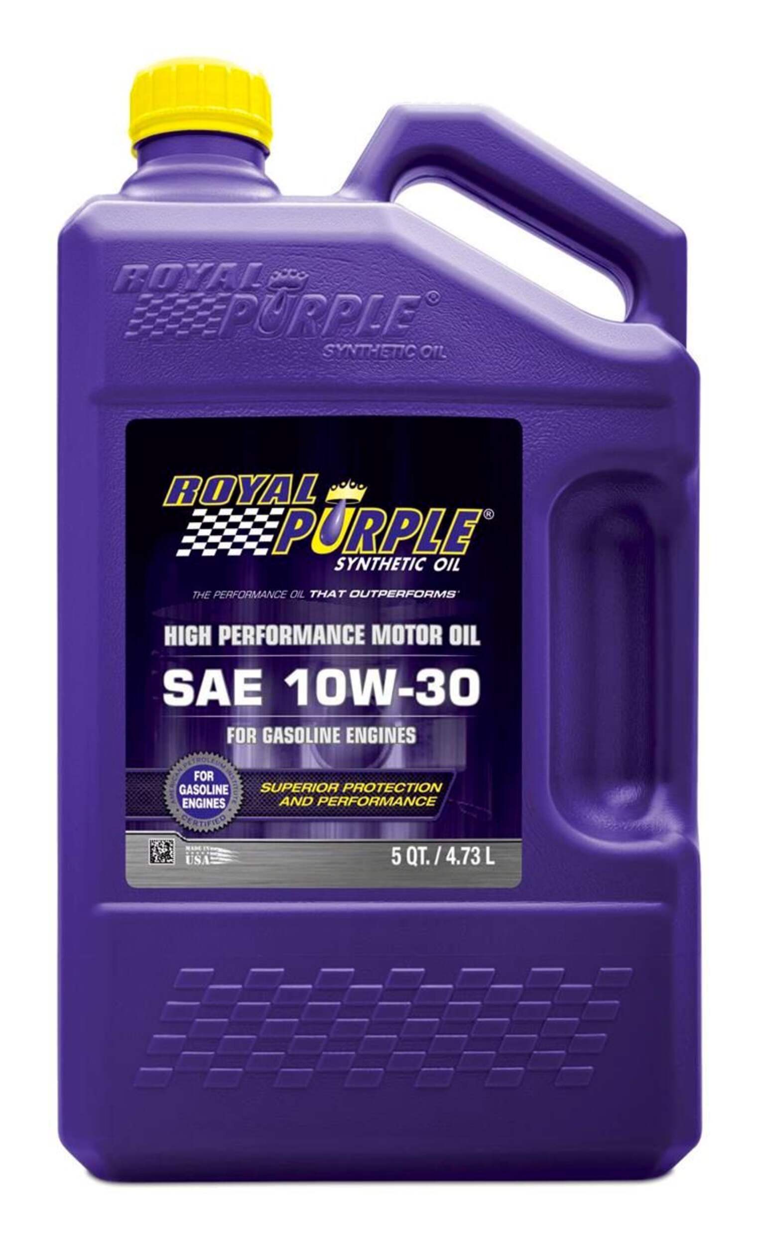 Royal Purple 10W30 Synthetic Oil, 4.73-L Front_Flat