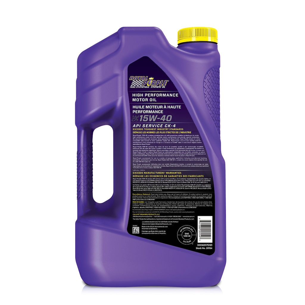 Royal Purple 15W40 Synthetic Engine/Motor Oil, 4.73L Canadian Tire