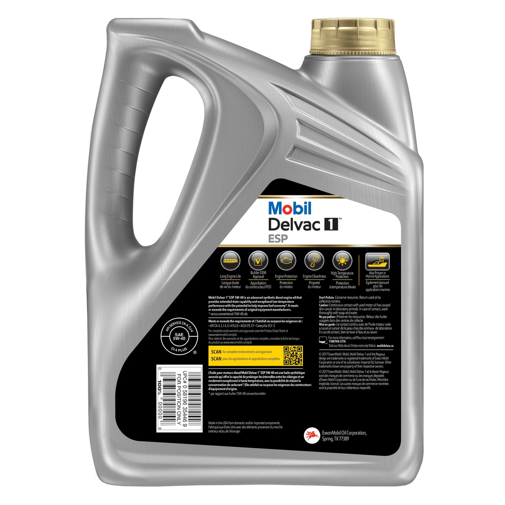 Mobil Delvac Synthetic 5W40 Diesel Engine Oil, 3.78-L | Canadian Tire