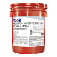 Mobil Delvac 15W40 Heavy Duty Diesel Engine Oil, 18.9-L Front_Flat