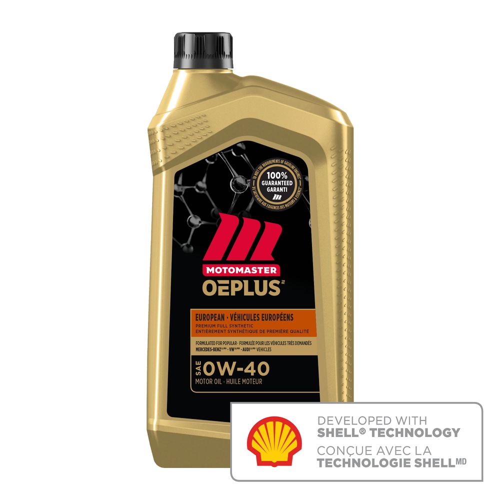 MotoMaster OEPLUS European Premium 0W40 Synthetic Engine/Motor Oil, 946