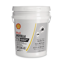Shell Rotella® T5 15W-40 Synthetic Blend Heavy Duty Diesel Engine Oil, 18.9-L Front_Flat