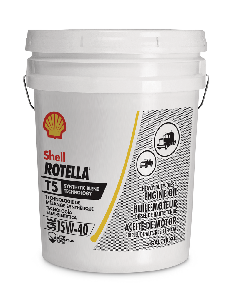 Huile A Moteur Diesel Synthetique Haute Performance Shell Rotella T5 15w 40 18 9 L Canadian Tire
