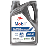 Mobil Full Synthetic 5W30 Engine/Motor Oil, 4.73-L Front_Flat