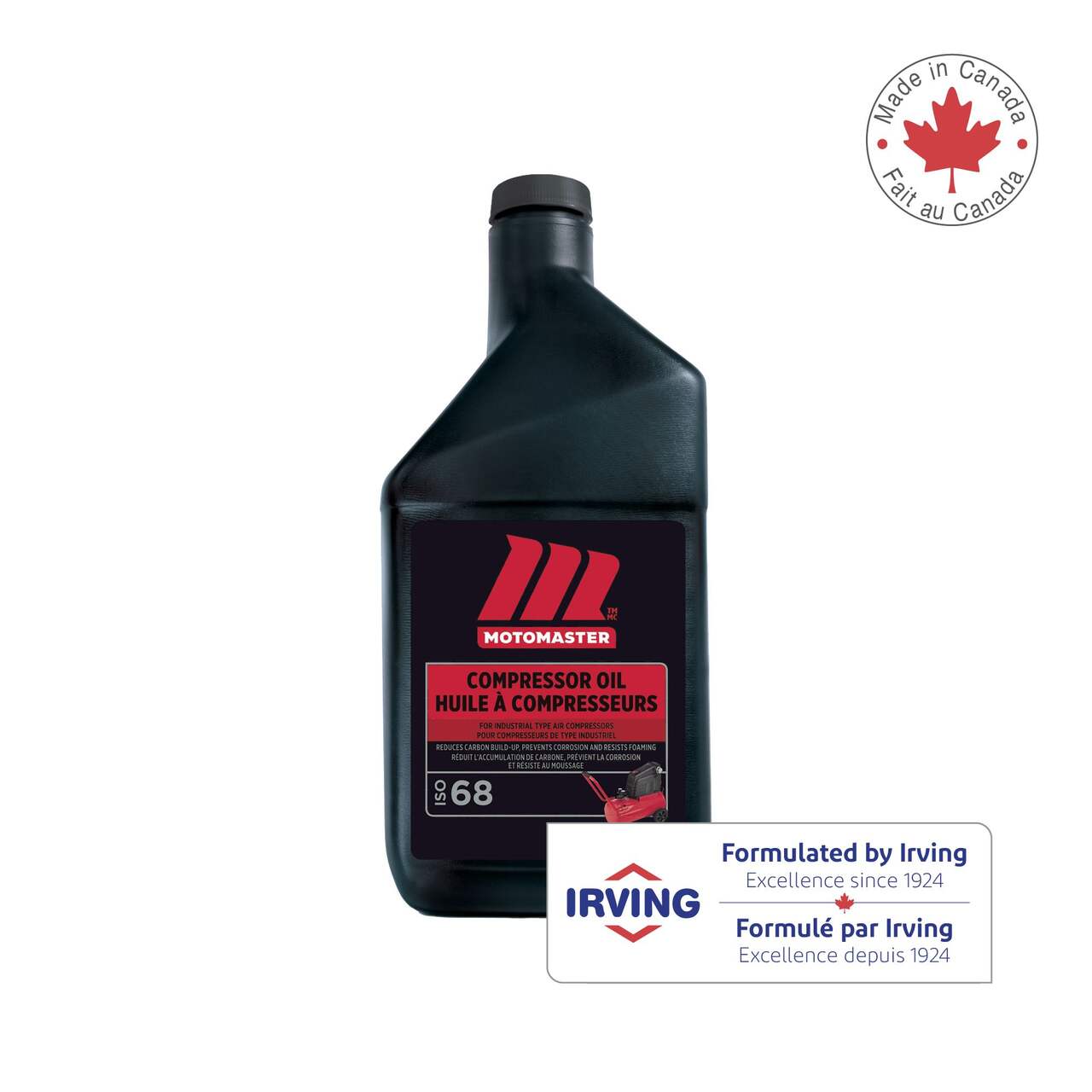 Huile de compresseur MotoMaster pour compresseurs industriels ISO 68, 946  mL