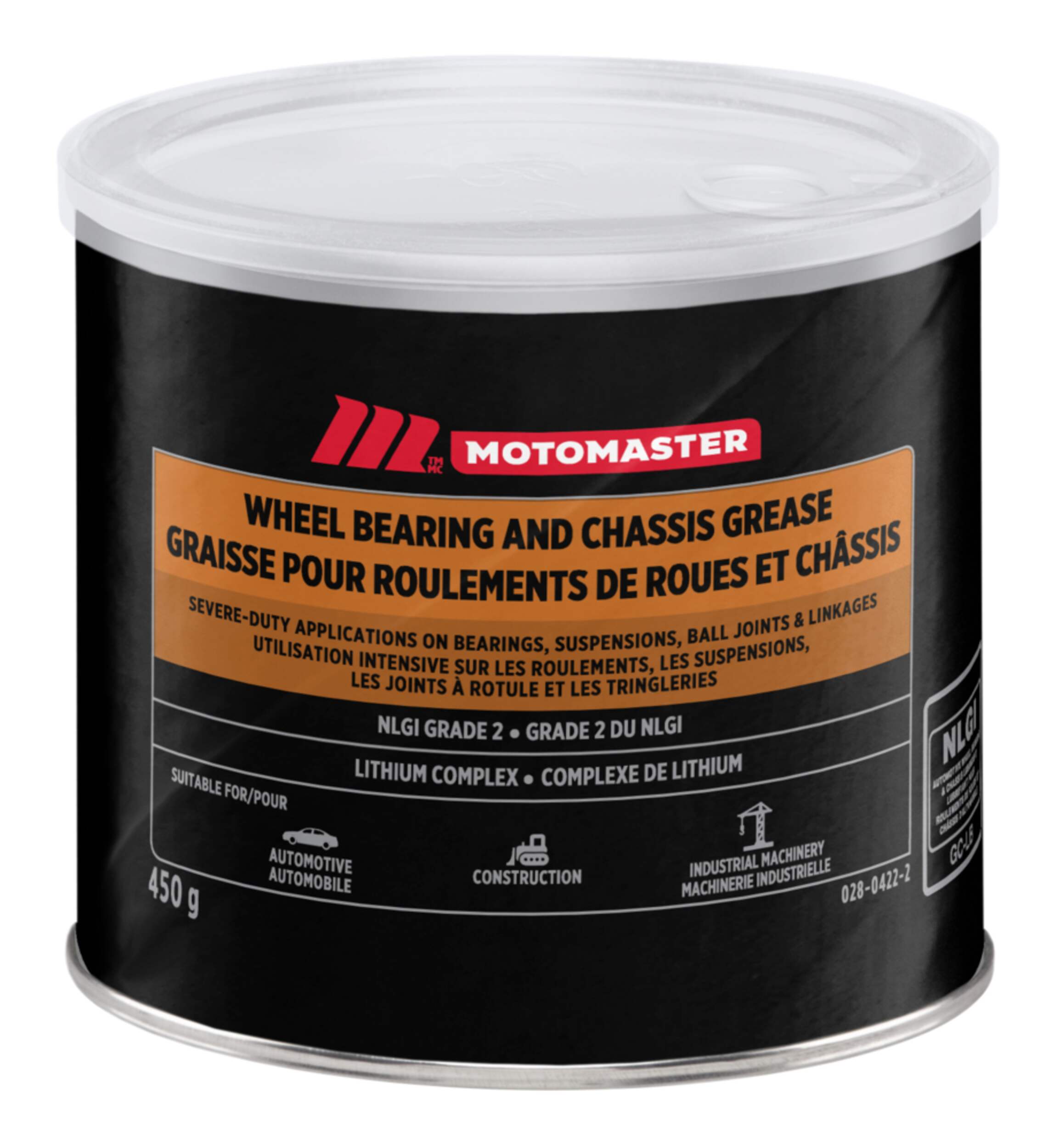 Graisse pour châssis et roulements de roue MotoMaster, 450 g Front_Elevated