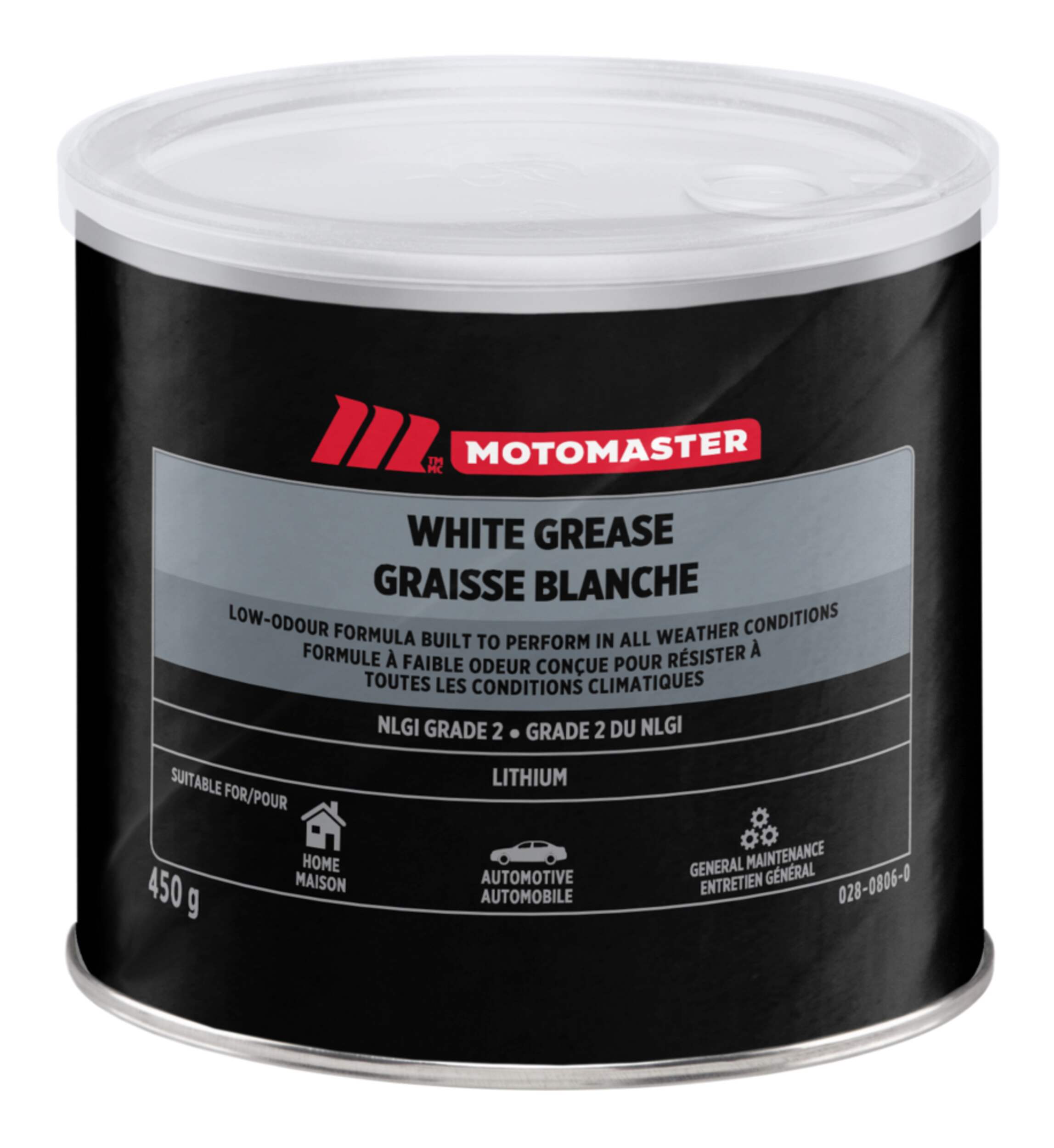 MotoMaster White Grease for All Weather Conditions Grade 2, 450-g Front_Elevated