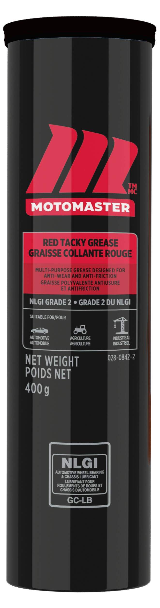 Graisse MotoMaster Red N Tacky, 14 oz Front_Flat