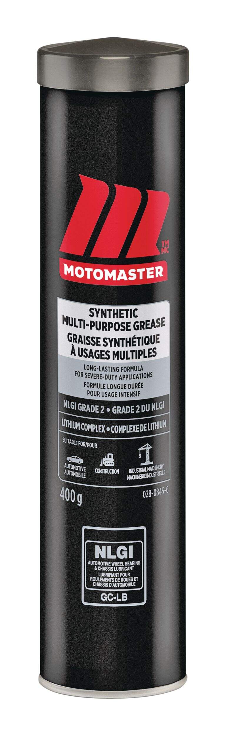 MotoMaster Synthetic Multi-Purpose Grease Grade 2, 400-g Front_Elevated